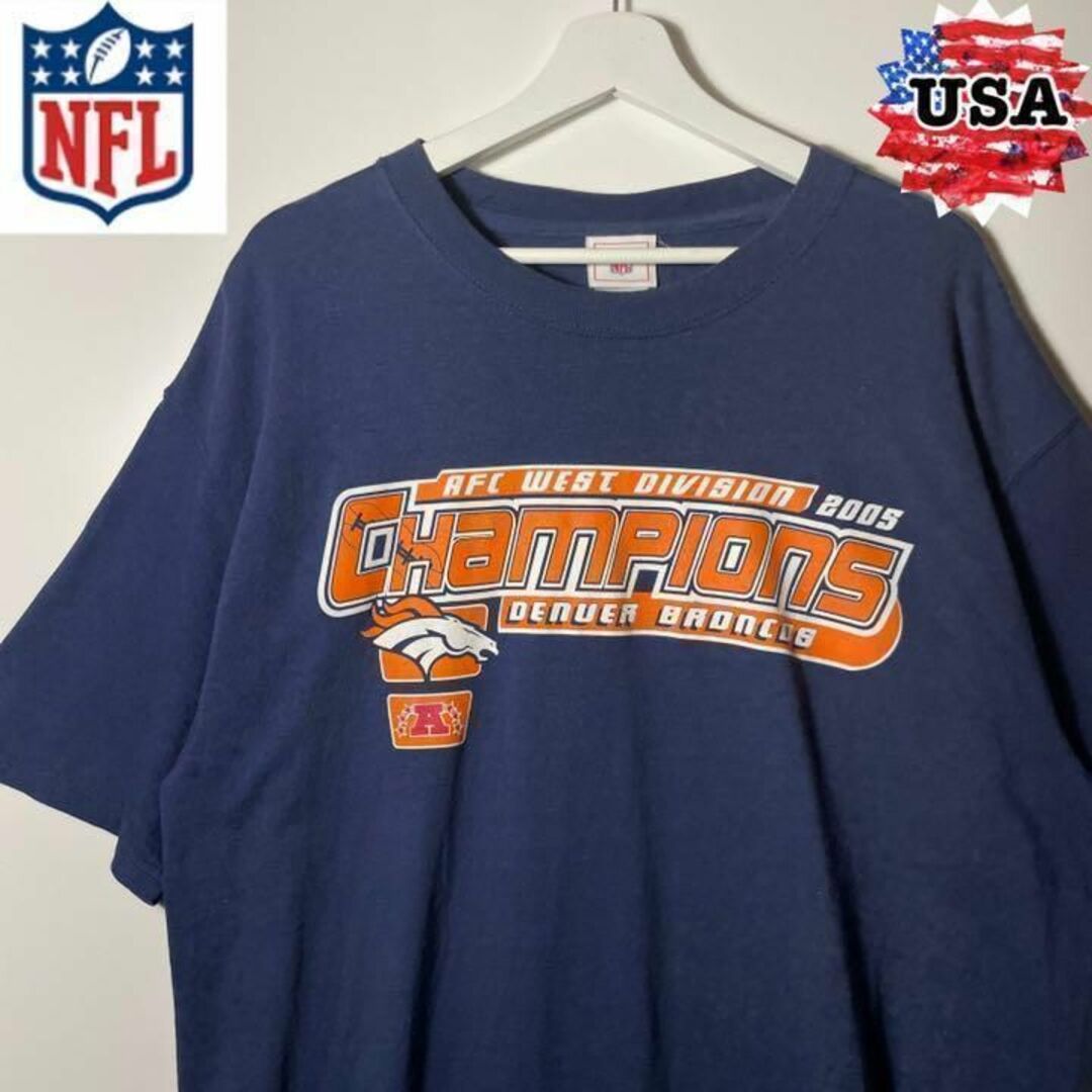 【USA IMPORT❗️】USA製　NFL 2XLプリントロゴビッグシルエット59cm身幅