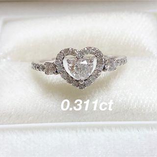 定価48万円】pt900 D0.24ダイヤモンドリング0.316ct #11の通販|ラクマ