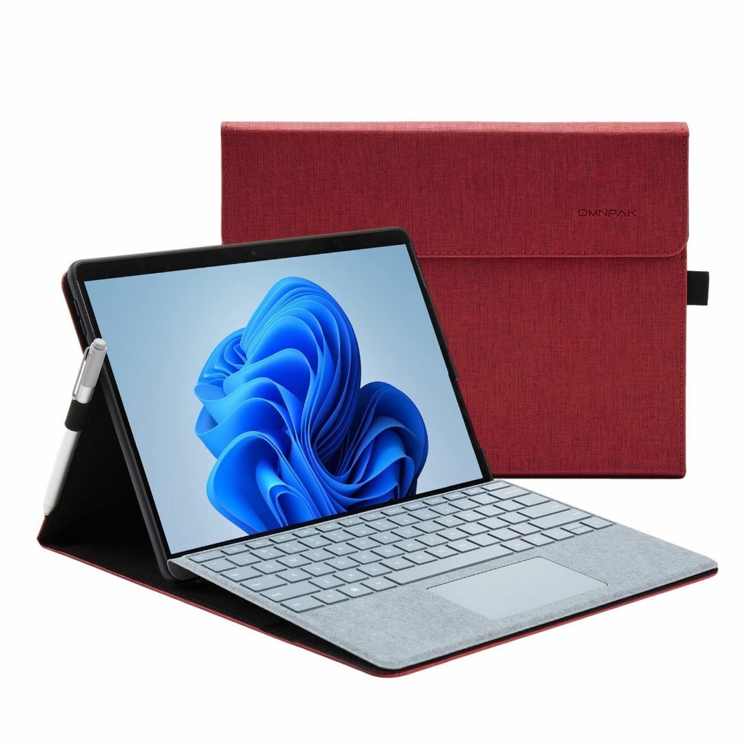 【色: レッド】Omnpak Microsoft Surface Pro 8 2