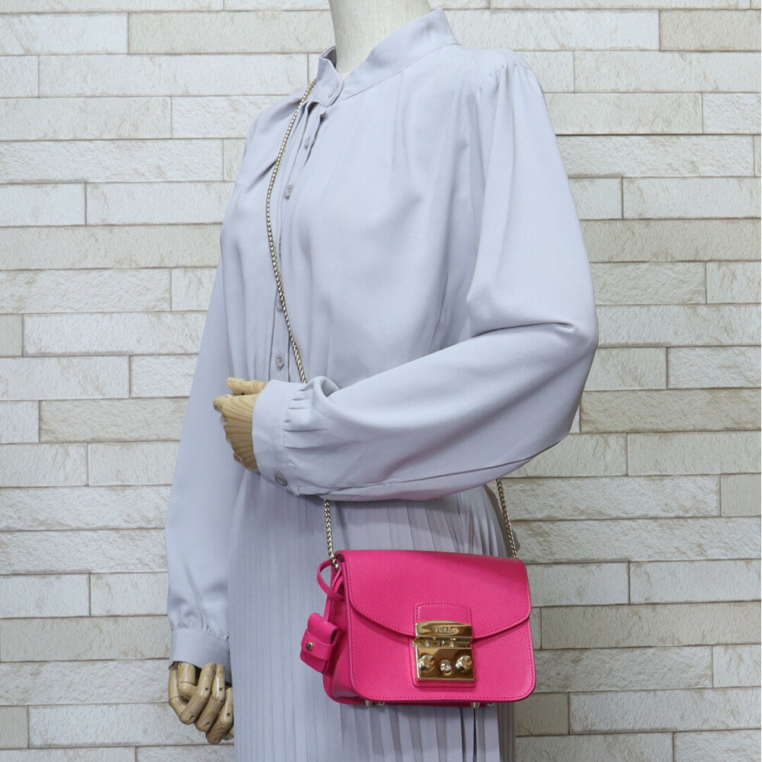 Furla - フルラ メトロポリス ショルダーバッグ レザー ピンク