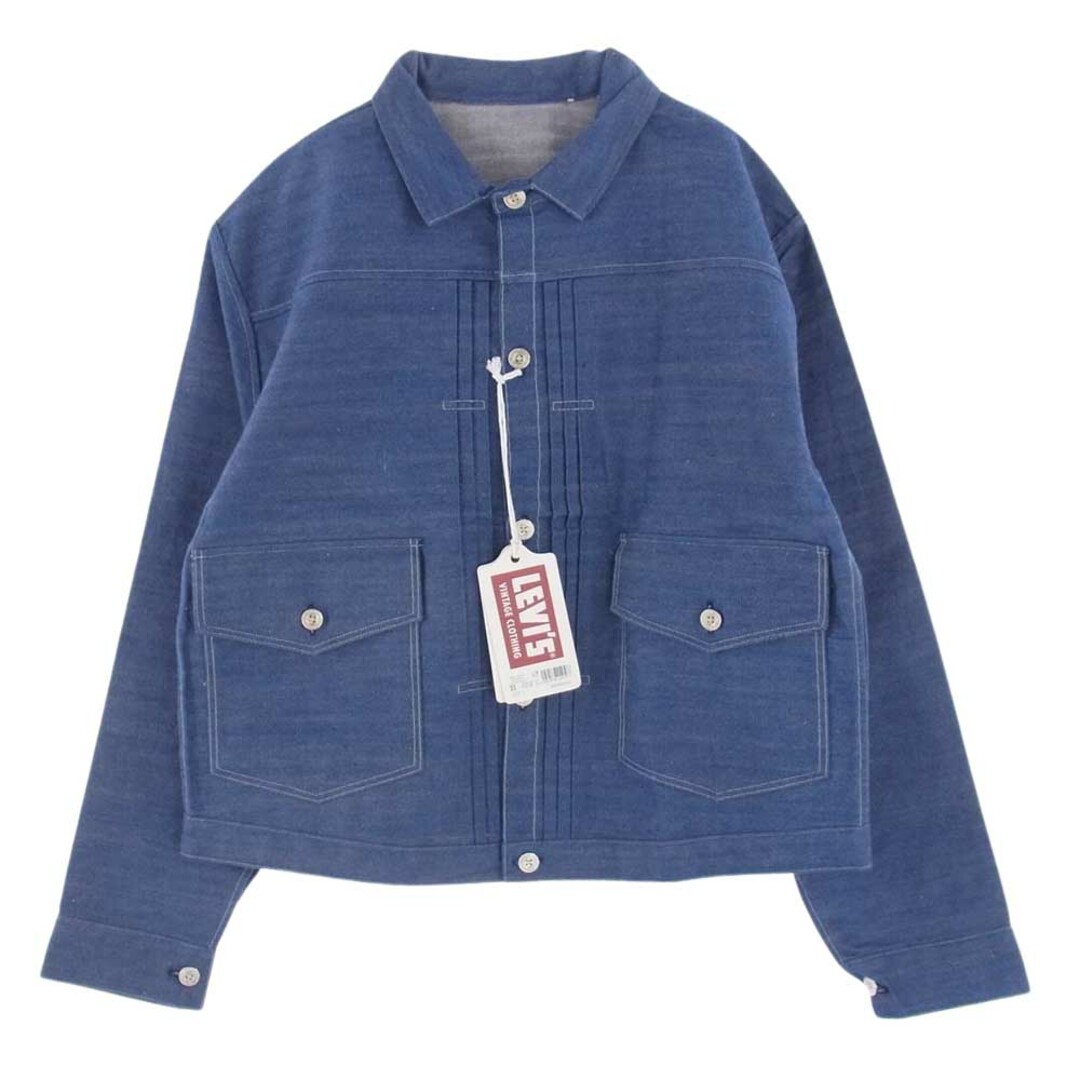 Levi's リーバイス デニムジャケット A4395-0000 VINTAGE CLOTHING ヴィンテージクロージング LVC 1879 プリーツブラウス リジッド デニム ジャケット インディゴブルー系 JP:XL【極上美品】