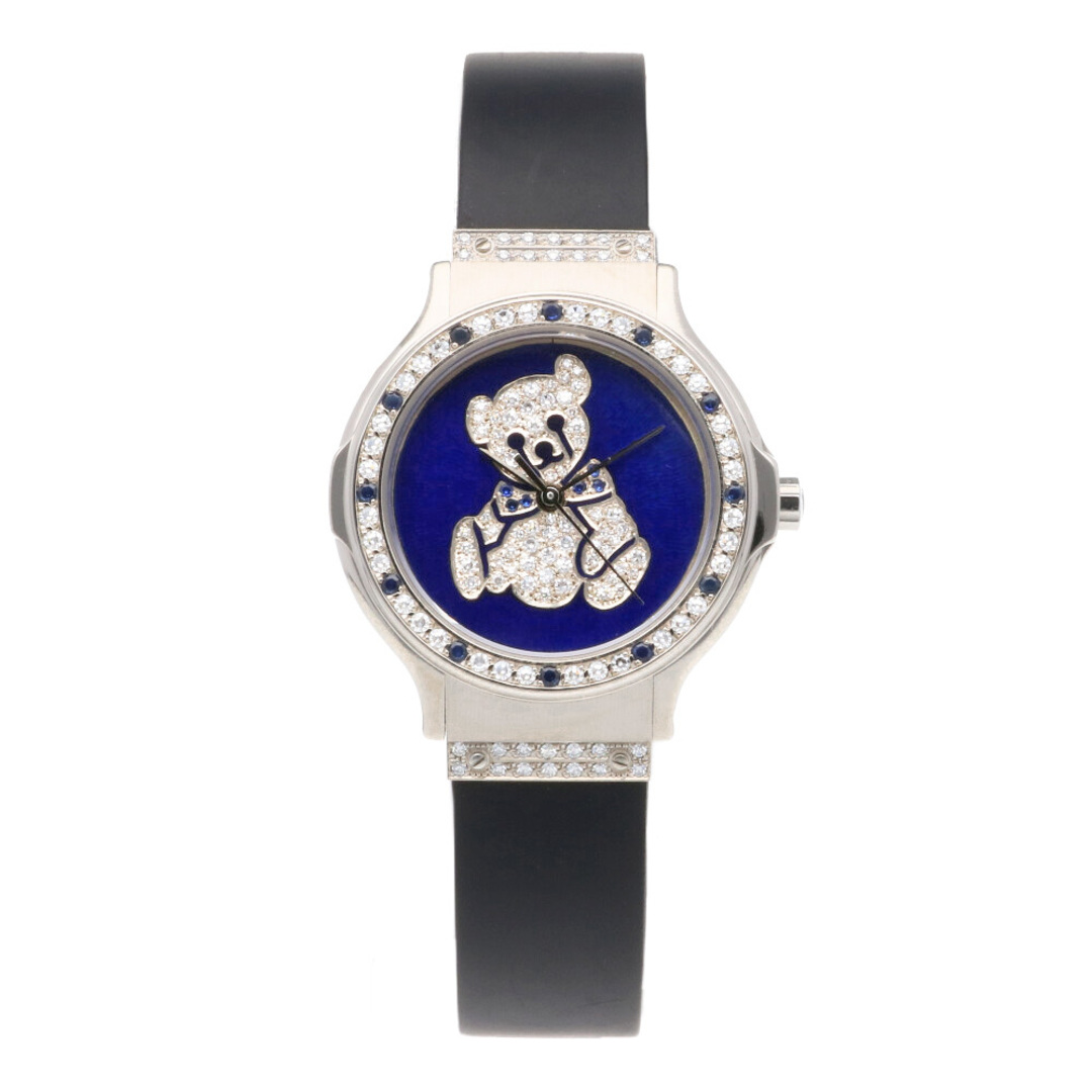 ウブロ MDMクラシック テディベア 腕時計 時計 18金 K18ホワイトゴールド クオーツ レディース 1年保証 HUBLOT 7