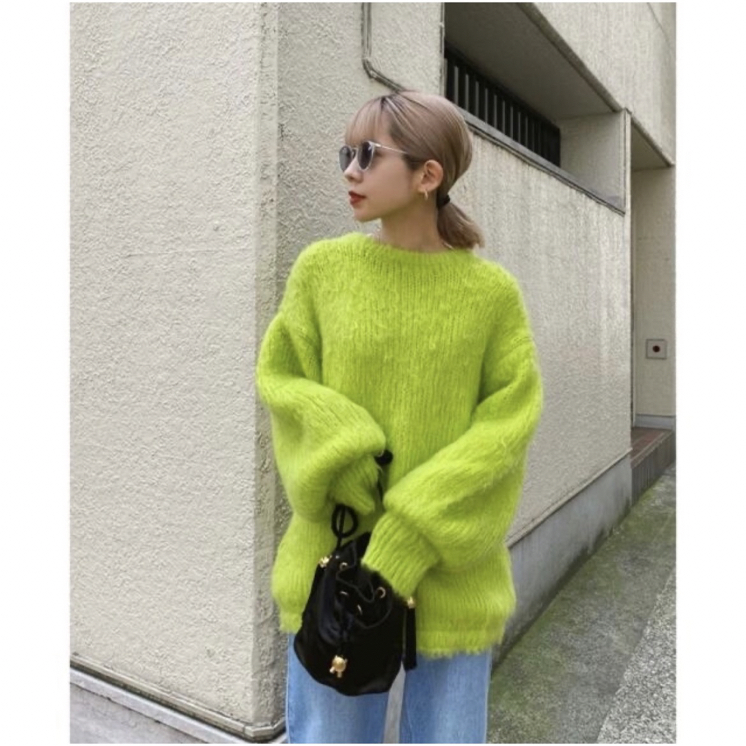 Ameri VINTAGE(アメリヴィンテージ)のAmeri 新品2WAY MOHAIR SHAGGY KNIT レディースのジャケット/アウター(毛皮/ファーコート)の商品写真