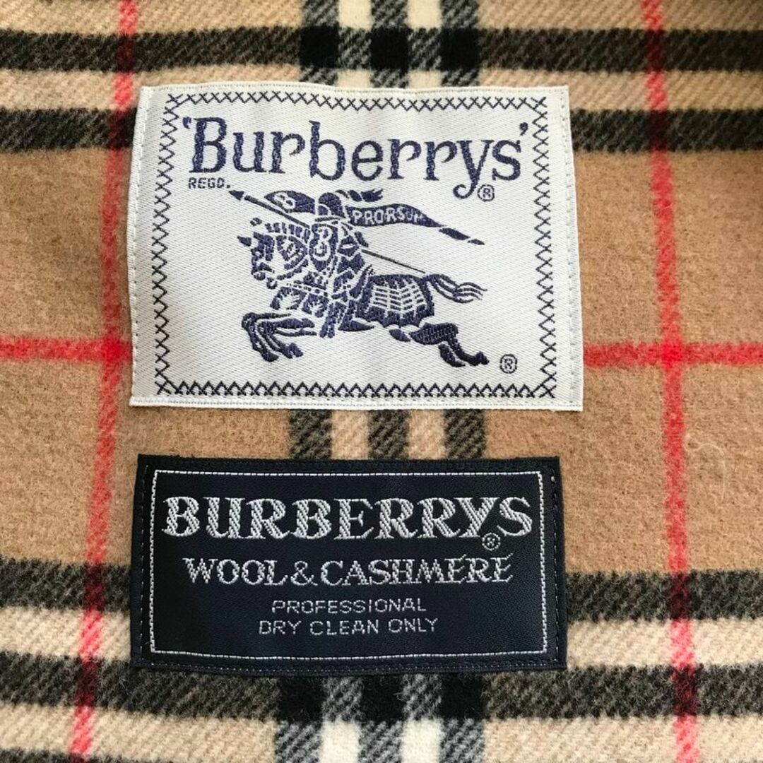 Burberrys ダブルフェイス ウールカシミヤ ノバチェックダッフルコート-