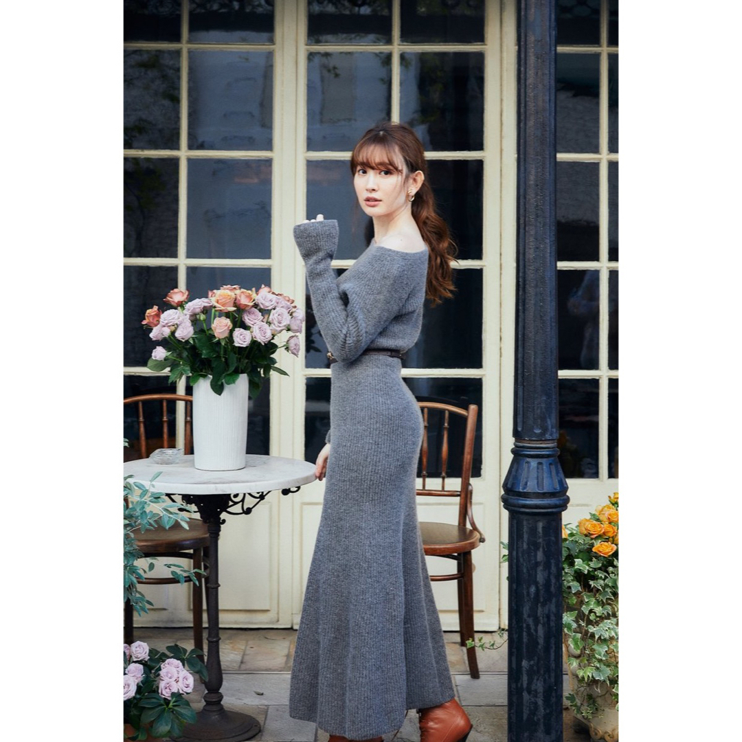 75ヒップWholegarment Knit Dress