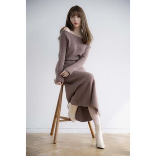 ハーリップトゥ(Her lip to)のHerlipto Wholegarment Blend knit dress(ロングワンピース/マキシワンピース)