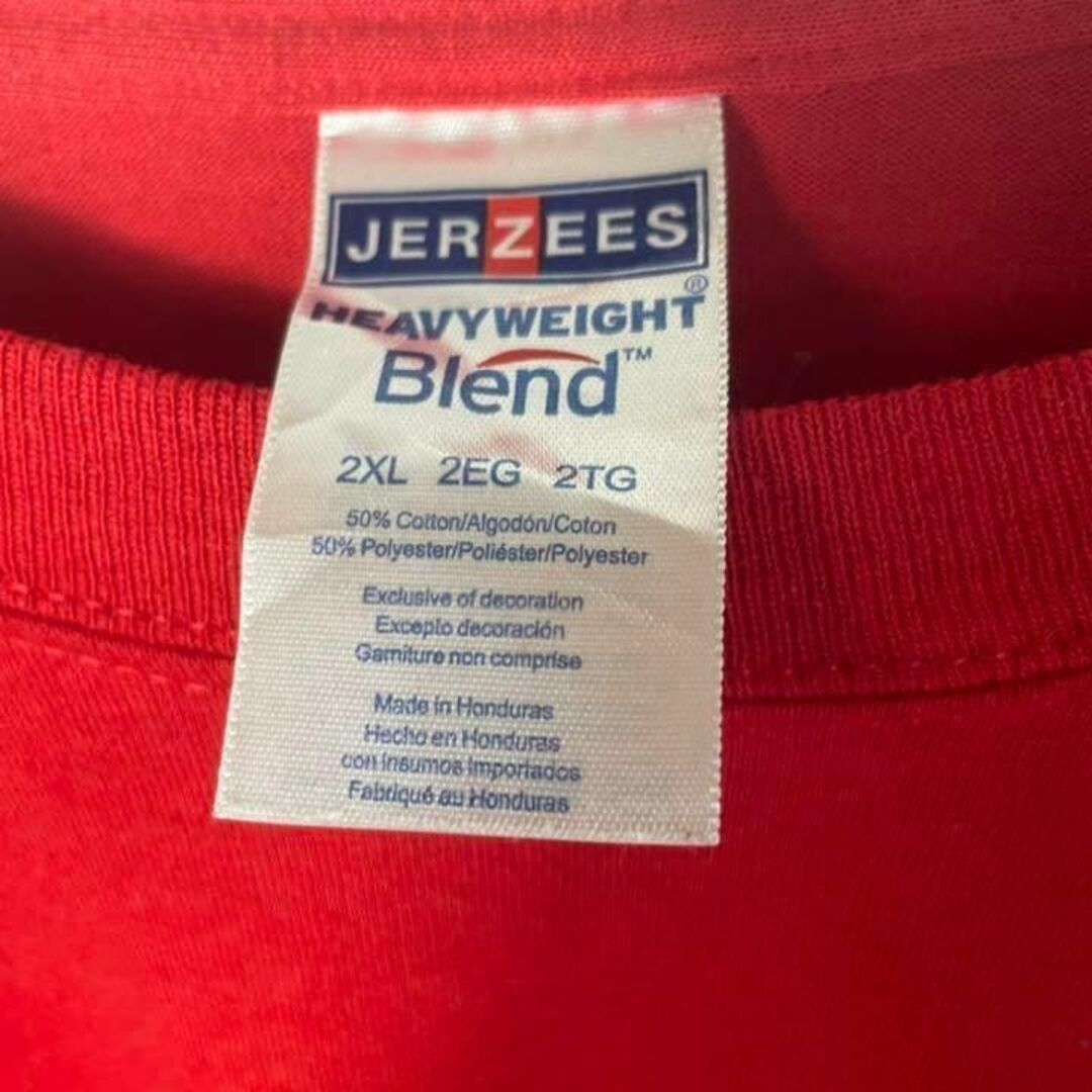 JERZEES(ジャージーズ)の【USA IMPORT❗️】90s 2XL バンドプリントロゴ　ビッグシルエット メンズのトップス(Tシャツ/カットソー(半袖/袖なし))の商品写真