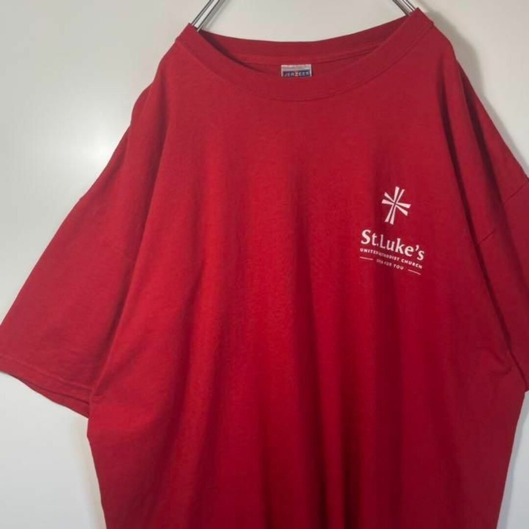 JERZEES(ジャージーズ)の【USA IMPORT❗️】90s 2XL バンドプリントロゴ　ビッグシルエット メンズのトップス(Tシャツ/カットソー(半袖/袖なし))の商品写真