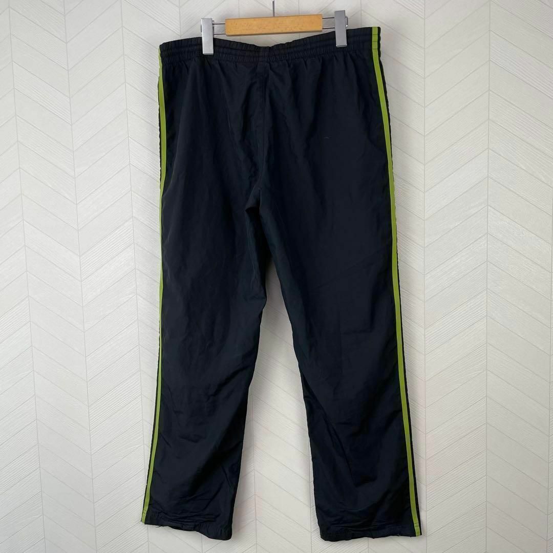 adidas(アディダス)のアディダス ナイロン トラックジャケット パンツ セットアップ ライン 黒×黄緑 メンズのジャケット/アウター(ナイロンジャケット)の商品写真