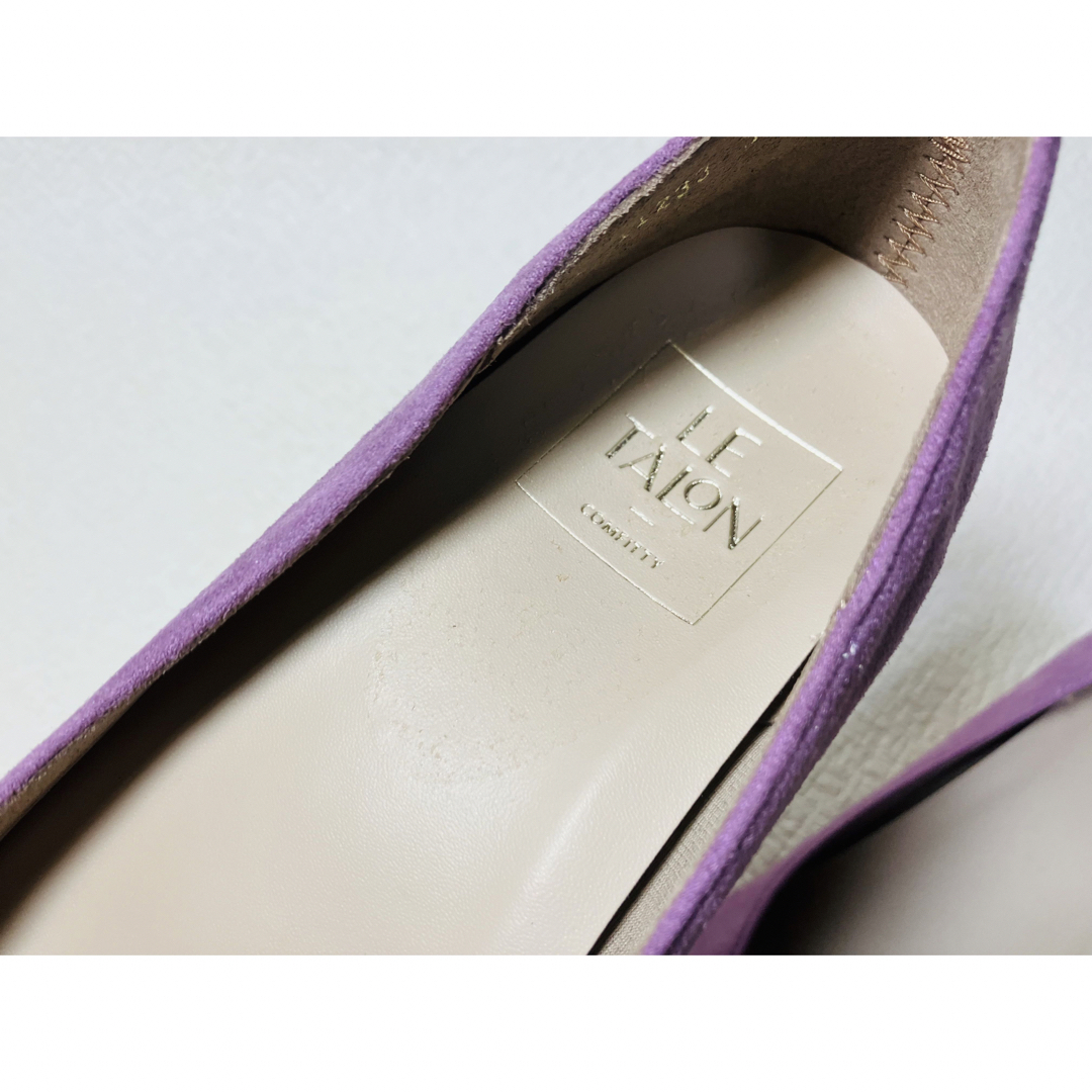 Le Talon(ルタロン)のSH26◆新品◆Le Talon スエード調ローヒールパンプス 25.0 日本製 レディースの靴/シューズ(ハイヒール/パンプス)の商品写真
