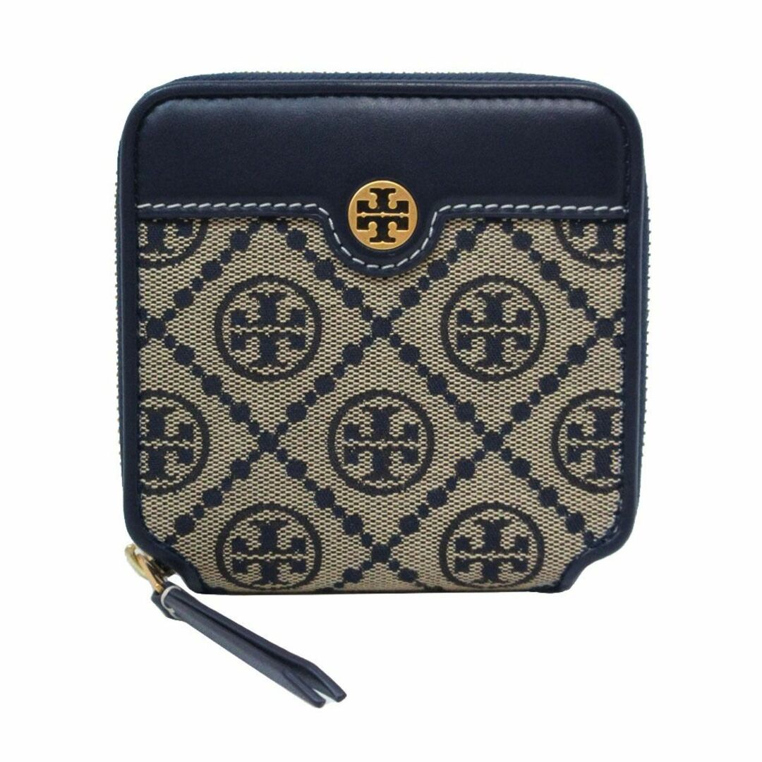 【新品】トリーバーチ 財布 二つ折り財布 TORY BURCH T モノグラム ジャカード バイフォールド ウォレット 79381 アウトレット レディース