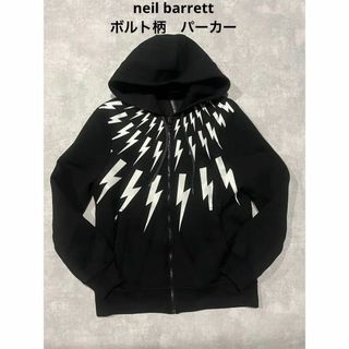 NEIL BARRETT - neil barrett ボルト パーカー ブラック 稲妻 雷の通販