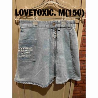 ラブトキシック(lovetoxic)のラブトキ♡　台形デニムキュロットスカート　スカパンM(150)(スカート)