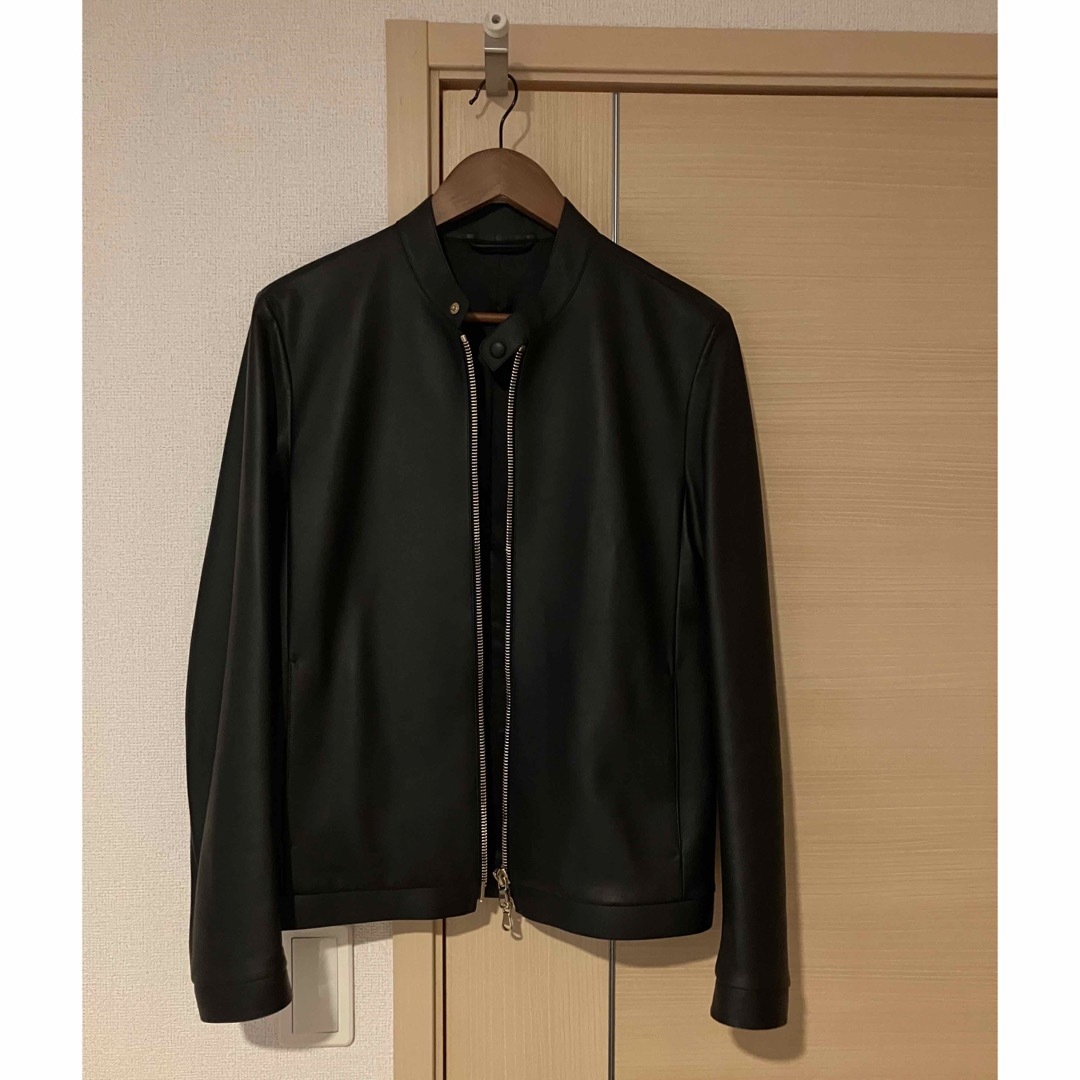 新品未使用】レザー シングル ライダース ジャケットの通販 by SS|ラクマ