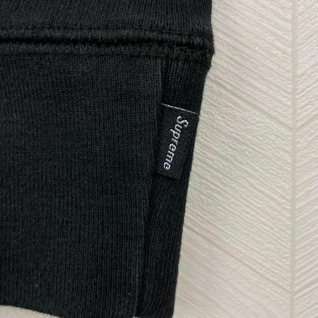 Supreme - 希少 シュプリーム パーカー 刺繍 スモールロゴ フーディ 黒