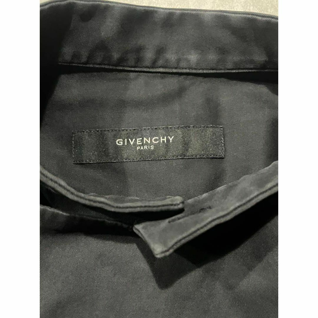 GIVENCHY - givenchy ボンテージ シャツ パラシュート 黒 ノーカラーの