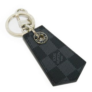 LOUIS VUITTON ルイ ヴィトン  ポルトクレ ヴィトニット キーホルダー M69014 PVC レザー メタル ブラウン グレー系  ねずみ バッグチャーム キーリング ゴールド金具 ビトン 【本物保証】