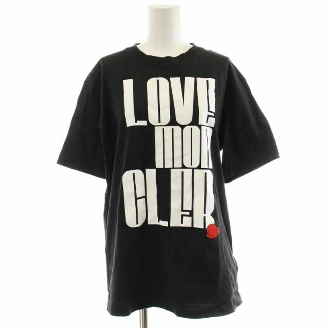 モンクレール 22SS LOVE MONCLER SS T-SHIRT S 黒約53cm袖丈