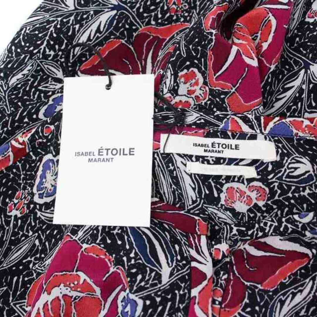 イザベル マラン エトワール 花柄 シャツワンピース 長袖 ロング クルーネック イザベル マラン エトワール 花柄 シャツワンピース 長袖 ロング クルーネック