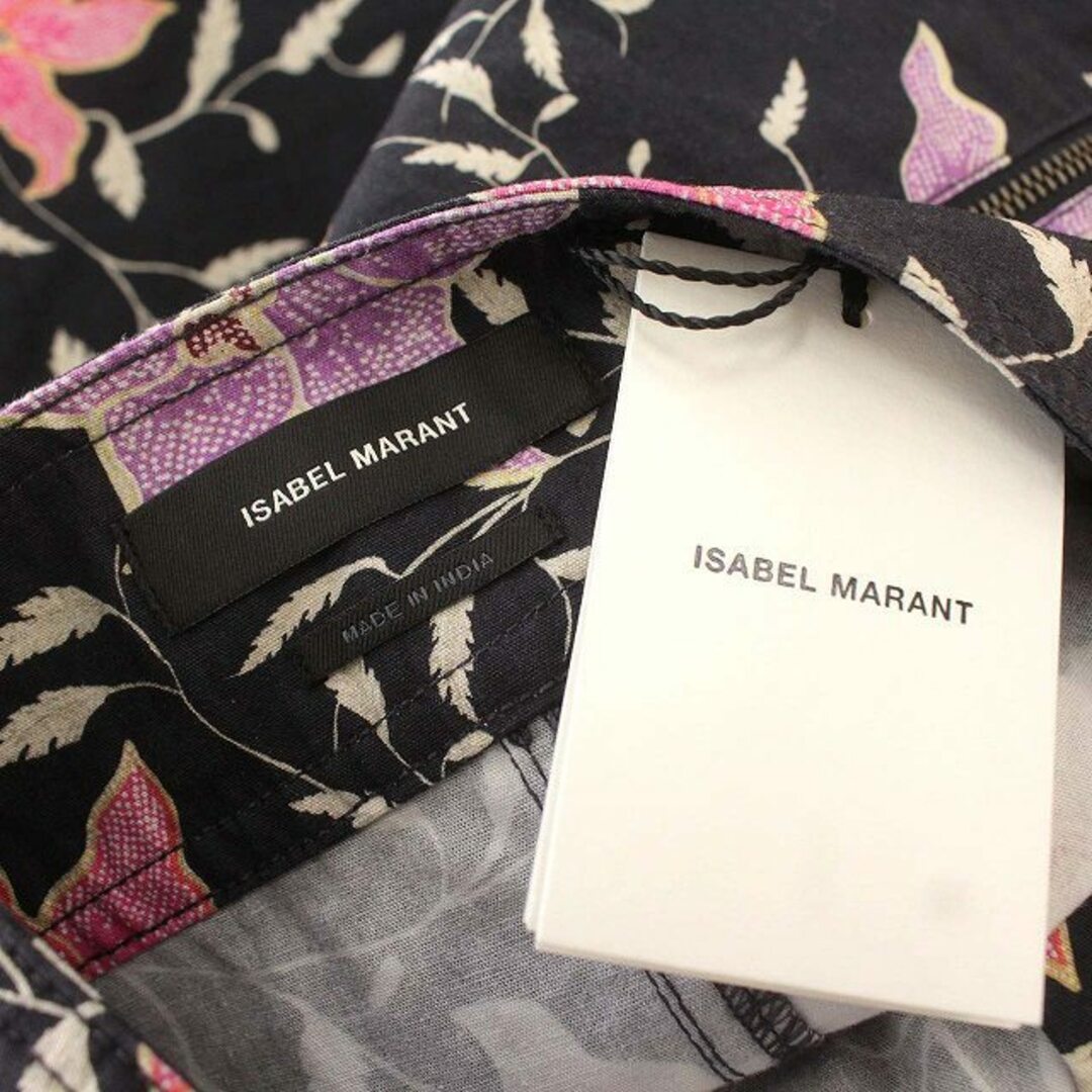 Isabel Marant(イザベルマラン)のイザベルマラン ISABEL MARANT 花柄 クロップド パンツ 34 黒 レディースのパンツ(その他)の商品写真