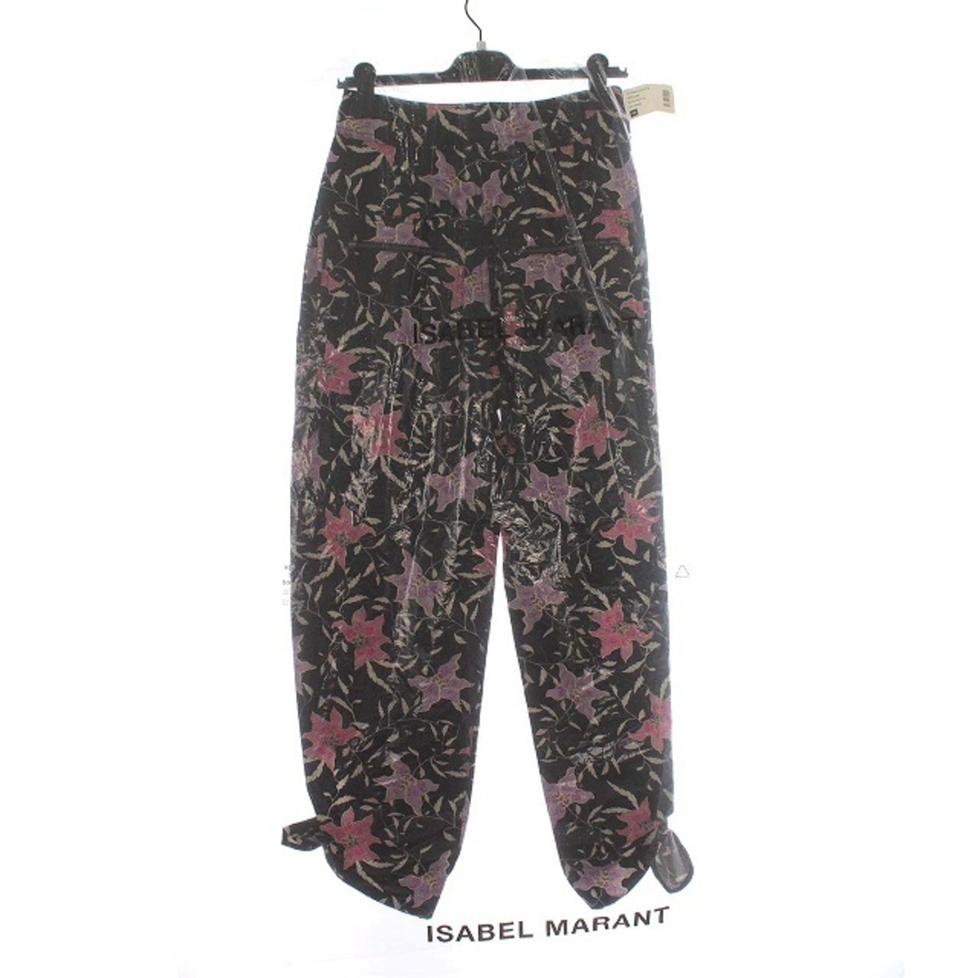 Isabel Marant(イザベルマラン)のイザベルマラン ISABEL MARANT 花柄 クロップド パンツ 34 黒 レディースのパンツ(その他)の商品写真