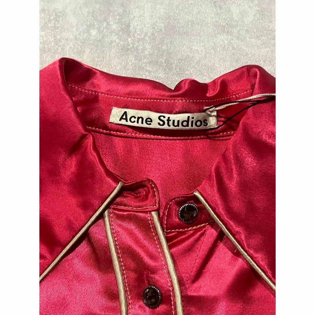 Acne Studios(アクネストゥディオズ)のacne studios 18ss ウエスタンシャツ　サテン　ピンク メンズのトップス(シャツ)の商品写真