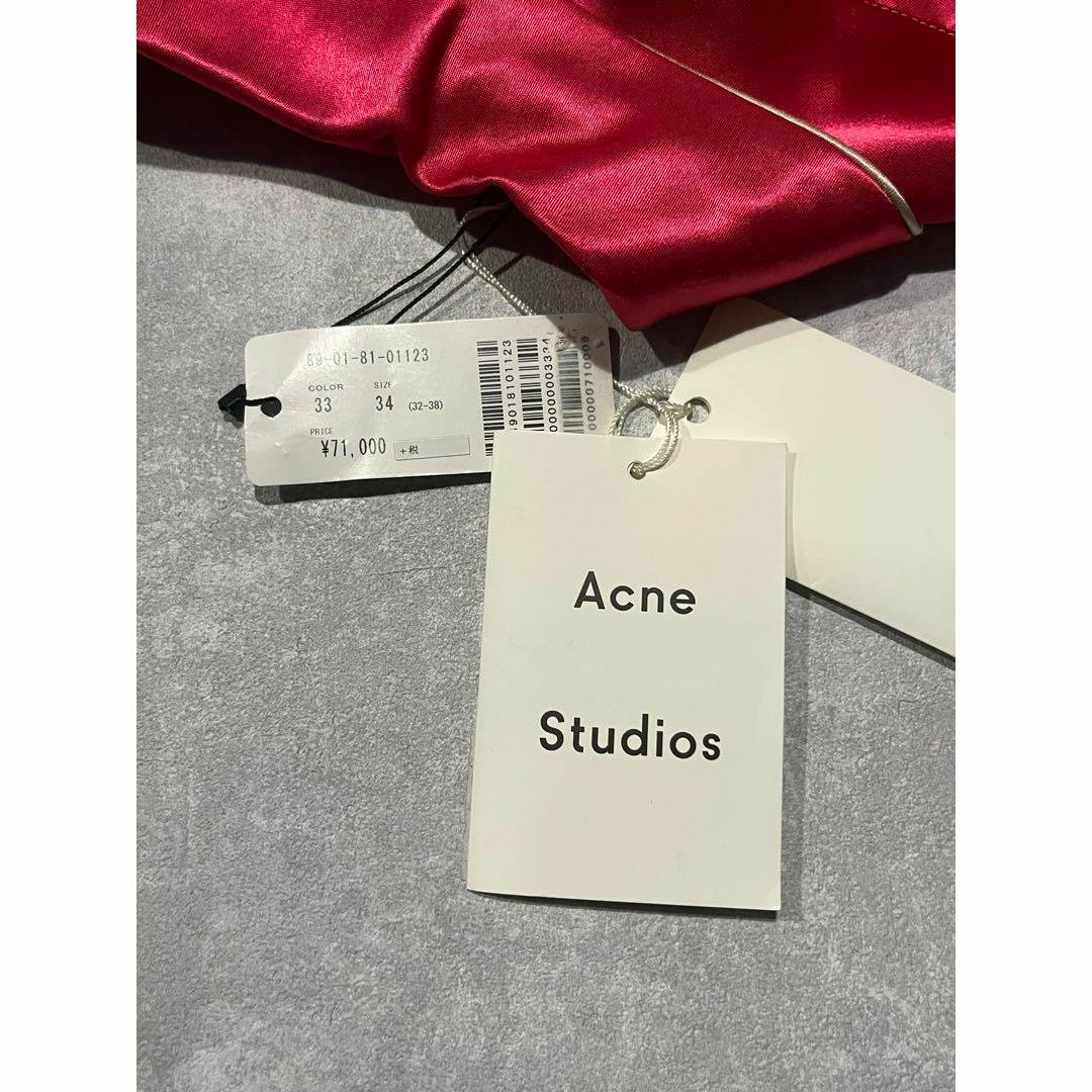 acne studios 18ss ウエスタンシャツ　サテン　ピンク