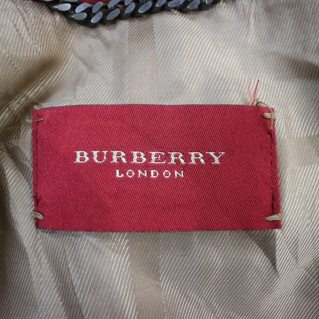 BURBERRY(バーバリー)のBURBERRY バーバリー ウール コート 防寒  ヨーロッパ古着 フラップポケット ブラウン (レディース 46) 中古 古着 N7108 レディースのジャケット/アウター(その他)の商品写真