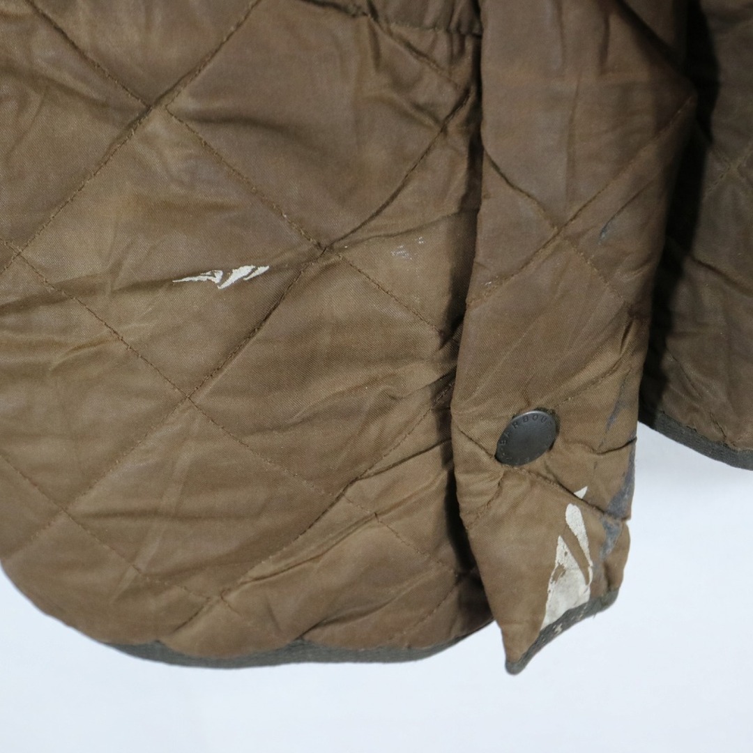 Barbour(バーブァー)のBarbour バブアー Polar Quilts キルティングジャケット ミドル丈 アウター 防寒  アウトドア ブラウン (メンズ XL) 中古 古着 N7191 メンズのジャケット/アウター(その他)の商品写真