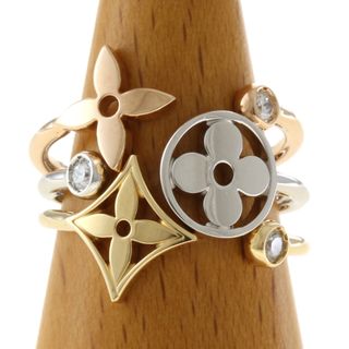 Idylle Blossom ring, 3 golds and diamonds - Categories Q9F15E