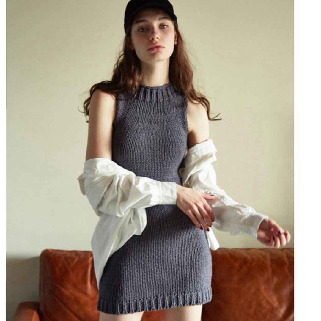 JUEMI(ジュエミ)のjuemi Knitting American Sleeve Dress レディースのワンピース(ミニワンピース)の商品写真