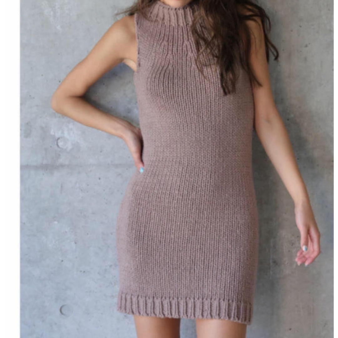 JUEMI(ジュエミ)のjuemi Knitting American Sleeve Dress レディースのワンピース(ミニワンピース)の商品写真