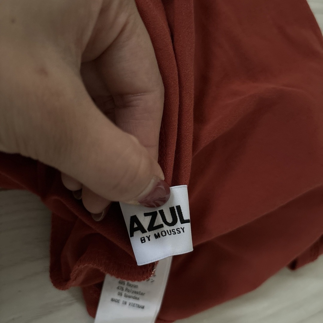 AZUL by moussy(アズールバイマウジー)のICE CLEAN BROUSING OP/アイスクリーンブラウジングワンピース レディースのワンピース(ロングワンピース/マキシワンピース)の商品写真