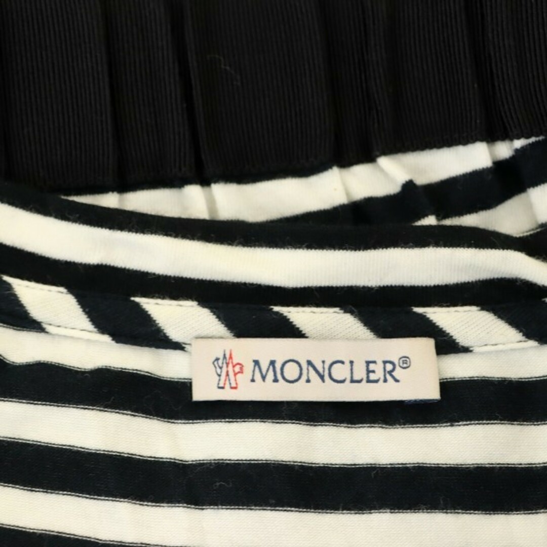 MONCLER モンクレール MAGLIA GIROCOLLO 210918022900 パネルボーダー半袖Tシャツ カットソー ネイビー/レッド/ホワイト