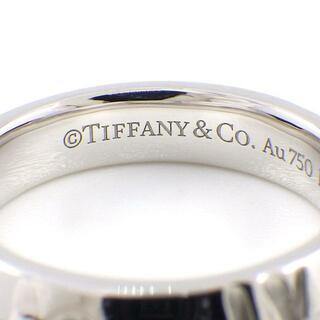 ティファニー Tiffany & Co. リング アトラス X クローズド ナロー 4.5mm 67786823 4ポイント ダイヤモンド 0.10ct K18WG 11号
