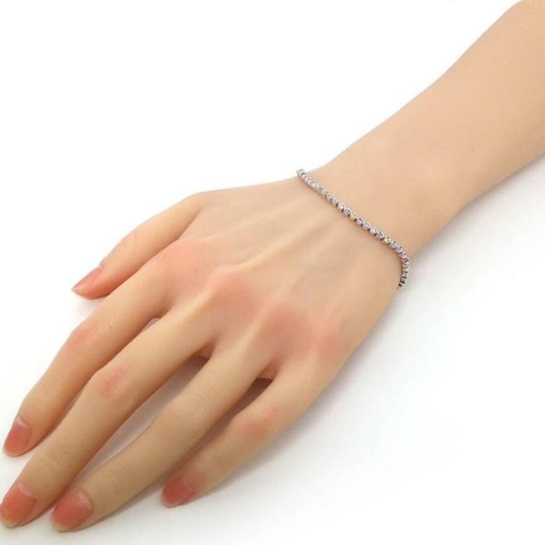 STAR JEWELRY(スタージュエリー)のスタージュエリー STAR JEWELRY ブレスレット テニスブレス 5カラー マルチカラー ストーン K18WG 【中古】 レディースのアクセサリー(ブレスレット/バングル)の商品写真