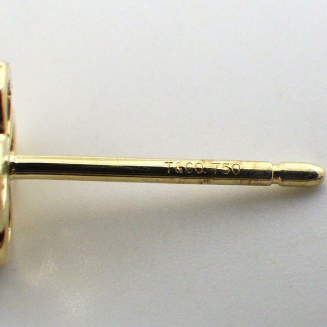ティファニー Tiffany & Co. ピアス ベゼル フラワー 8ポイント ダイヤモンド K18YG 【中古】