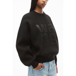 アレキサンダーワン(Alexander Wang)のalexander wang☆新品未使用ロゴ入りニットプルオーバー(ニット/セーター)