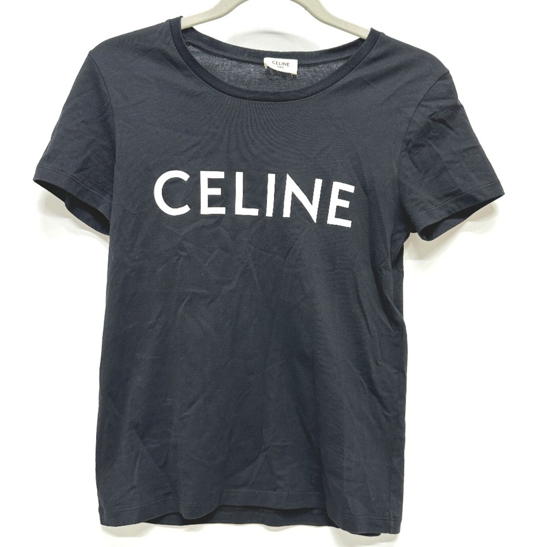 セリーヌ CELINE ロゴ 半袖Ｔシャツ コットン ブラック