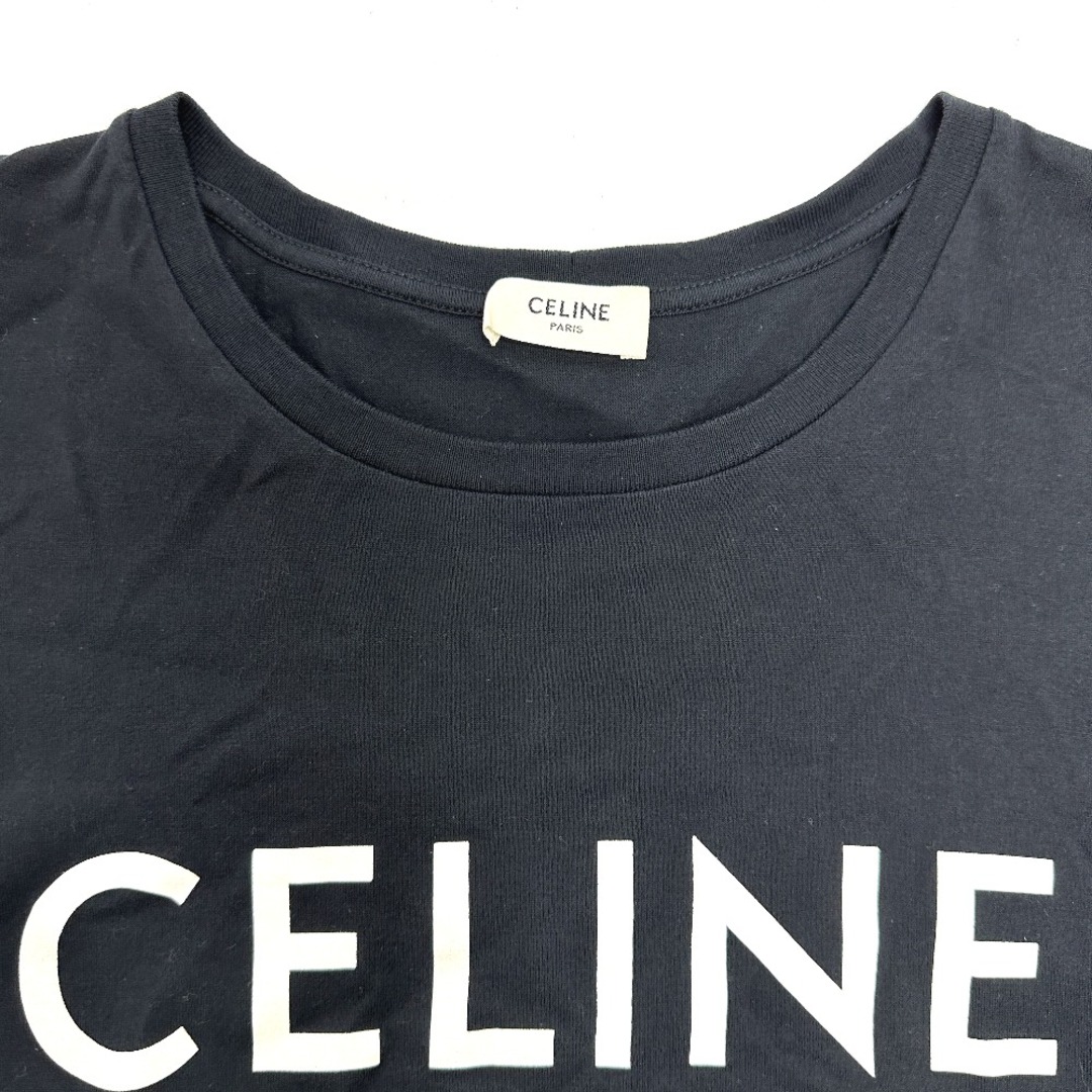 セリーヌ CELINE ロゴ 半袖Ｔシャツ コットン ブラック 2