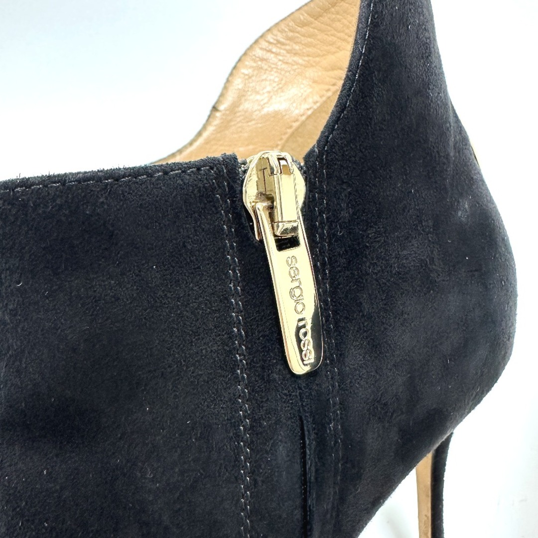 セルジオロッシ SHORT BOOTS スェード ブラック