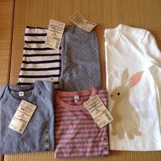 ムジルシリョウヒン(MUJI (無印良品))の無印 こども服 90サイズ 5点セット(Tシャツ/カットソー)