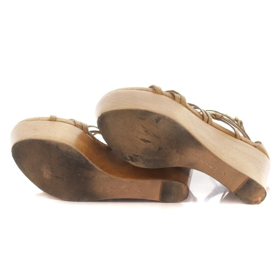 Gianvito Rossi(ジャンヴィットロッシ)のジャンヴィトロッシ サンダル ウエッジソール ハイヒール レザー ストラップ レディースの靴/シューズ(サンダル)の商品写真