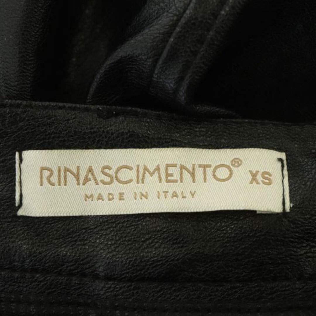 RINASCIMENTO(リナシメント)のリナシメント エコレザー フレアスカート ミモレ ロング XS 黒 レディースのスカート(ロングスカート)の商品写真