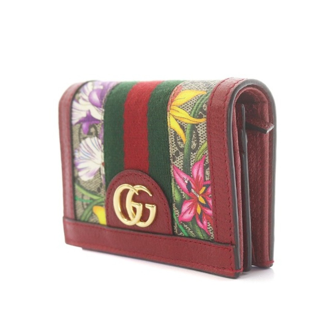 Gucci - グッチ オフィディア GG フローラ 二つ折り財布 キャンバス
