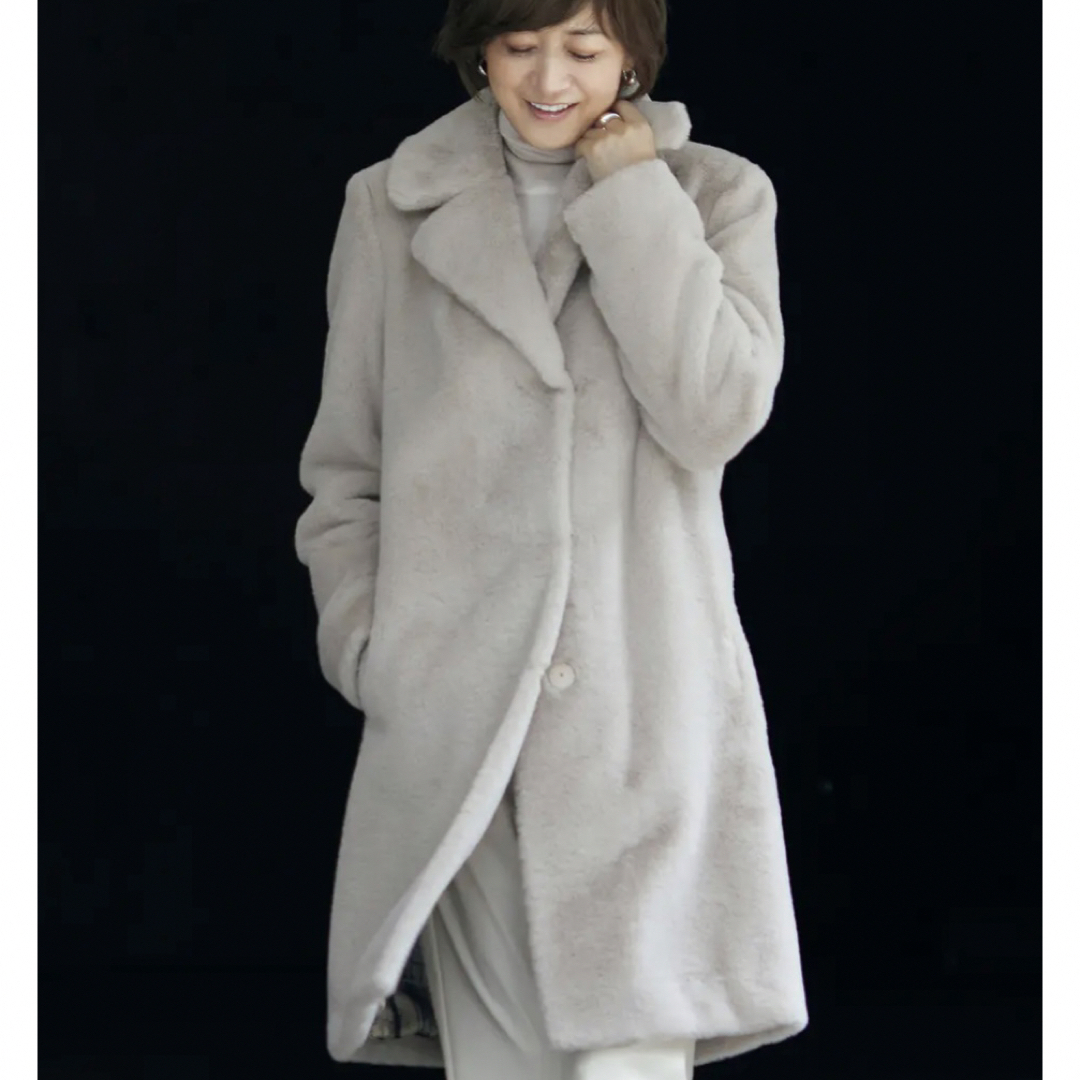 ヘルノ/HERNO エコファーコート 38 美品-