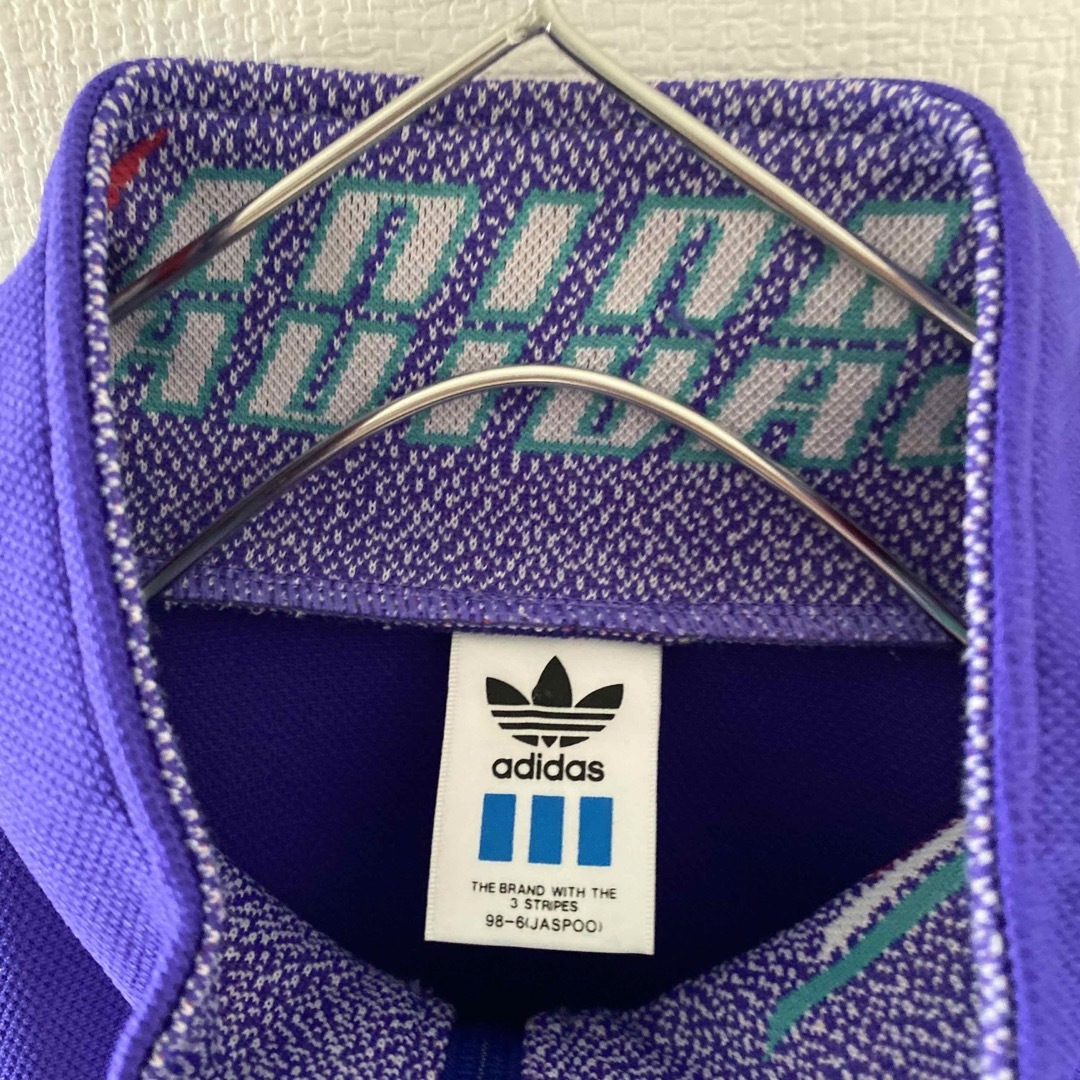 adidas(アディダス)の90sadidasアディダストラックジャケットジャージメンズ長袖xlパープル紫 メンズのトップス(ジャージ)の商品写真