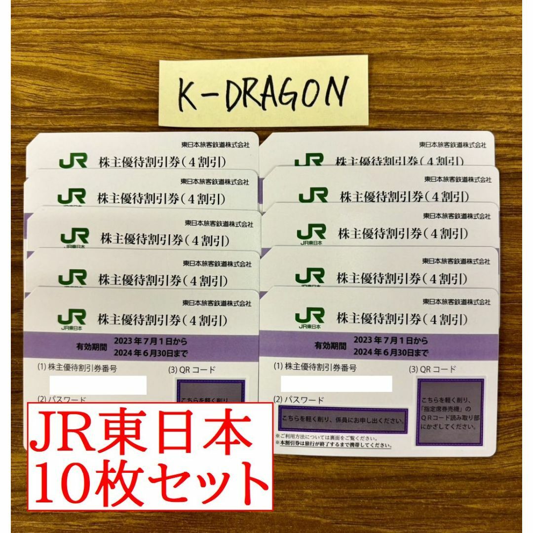 株主優待3 JR東日本 株主優待割引券 10枚セット 2024年6月30日まで 東