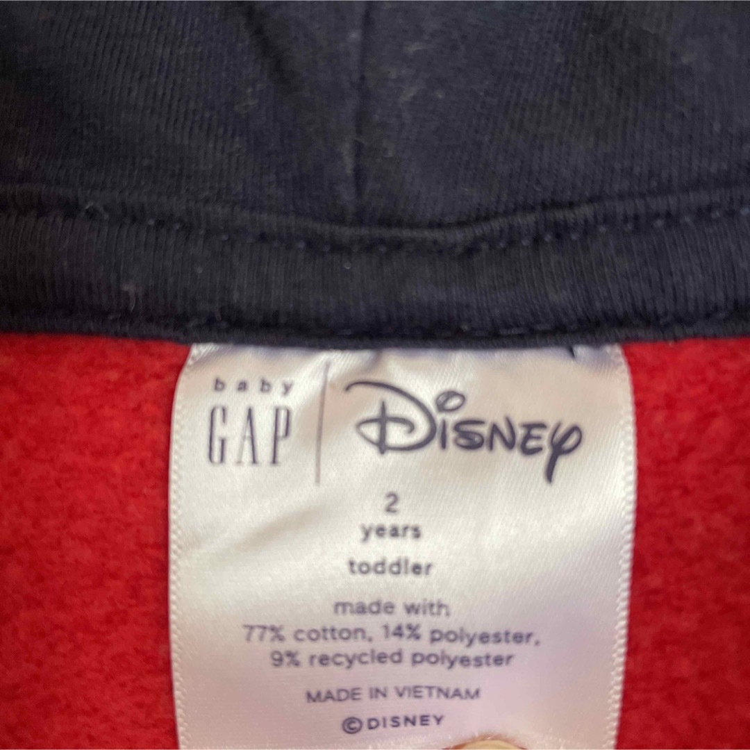 babyGAP(ベビーギャップ)のGAP Disneyパーカー 90~95 キッズ/ベビー/マタニティのキッズ服男の子用(90cm~)(ジャケット/上着)の商品写真