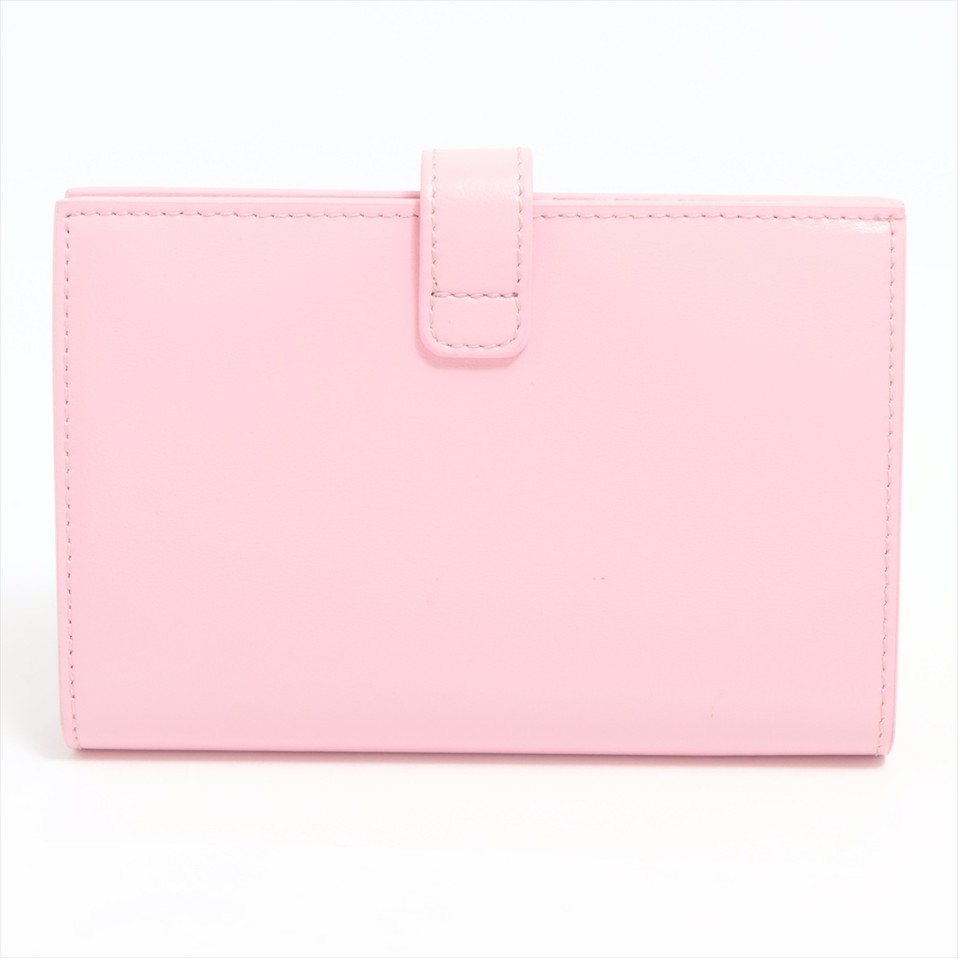 【美品・箱付】ジバンシィ　ロゴ金具　二つ折り財布　コンパクトウォレット　ピンク